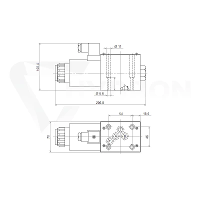 Elektrozawór 2-pozycyjny Cetop 5 NG10 (Y) 230V