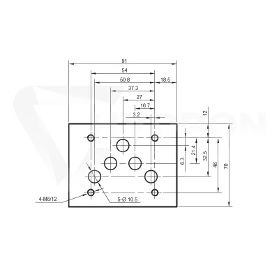 Elektrozawór 3-pozycyjny Cetop 5 NG10 (L) 230V