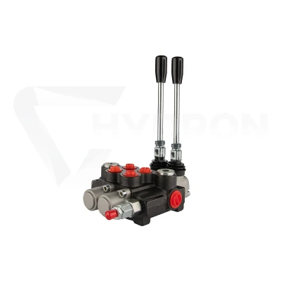 Rozdzielacz hydrauliczny 2 sekcyjny 30 l/min 2P40 z przyłączami 18/16 Hydrolider