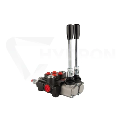 Rozdzielacz hydrauliczny 2 sekcyjny 30 l/min 2P40 z przyłączami 18/16 Hydrolider