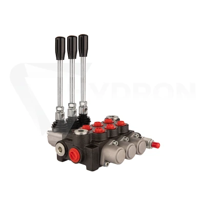 Rozdzielacz hydrauliczny 3 sekcyjny 10 l/min 3P40 z przyłączami 16/14 Hydrolider