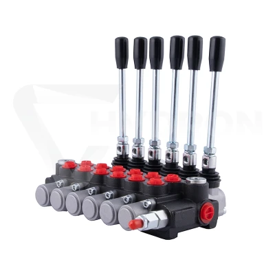 Rozdzielacz hydrauliczny 6 sekcyjny 40 l/min 6P40A1A1A1A1A1A1A1GKZ1 sterowany dźwigniami