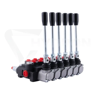 Rozdzielacz hydrauliczny 6 sekcyjny 40 l/min 6P40A1A1A1A1A1A1A1GKZ1 sterowany dźwigniami