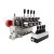 Rozdzielacz hydrauliczny 4 sekcyjny 12V blokowy typu Cetop 3 NG6 z proporcjonalnym regulatorem przepływu w komplecie z panelem sterującym Hydrolider z czterema joystickami, manometrem, wtyczkami elektrycznymi i przyłączami