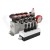 Rozdzielacz hydrauliczny 4 sekcyjny 12V blokowy typu Cetop 3 NG6 z proporcjonalnym regulatorem przepływu w komplecie z panelem sterującym Hydrolider z czterema joystickami, manometrem, wtyczkami elektrycznymi i przyłączami