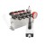 Rozdzielacz hydrauliczny 4 sekcyjny 12V blokowy typu Cetop 3 NG6 z proporcjonalnym regulatorem przepływu w komplecie z panelem sterującym Hydrolider z czterema joystickami, manometrem, wtyczkami elektrycznymi i przyłączami
