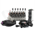 Rozdzielacz hydrauliczny 6 sekcyjny 12V blokowy typu Cetop 3 NG6 z proporcjonalnym regulatorem przepływu w komplecie z panelem sterującym Salvarani z trzema joystickami, manometrem, wtyczkami elektrycznymi i przyłączami