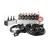 Rozdzielacz hydrauliczny 6 sekcyjny 12V blokowy typu Cetop 3 NG6 z proporcjonalnym regulatorem przepływu w komplecie z panelem sterującym Salvarani z trzema joystickami, manometrem, wtyczkami elektrycznymi i przyłączami