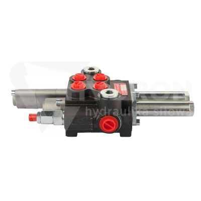 Rozdzielacz hydrauliczny 2 sekcyjny 40 l/min Hydrolider z sekcją pływającą sterowany linkami lub dźwigniami