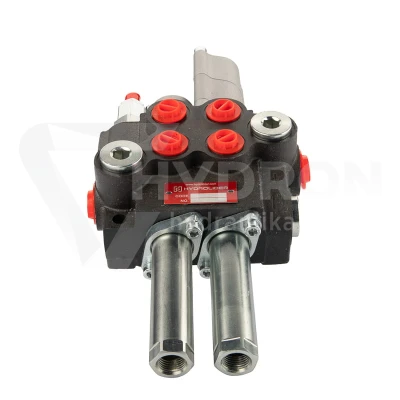 Rozdzielacz hydrauliczny 2 sekcyjny 40 l/min Hydrolider z sekcją pływającą sterowany linkami lub dźwigniami