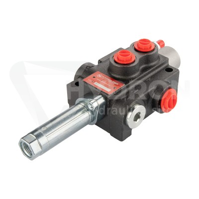 Przejdź do produktu Rozdzielacz hydrauliczny 1 sekcyjny 40L Hydrolider sterowany linkami z suwakiem z zatrzaskiem