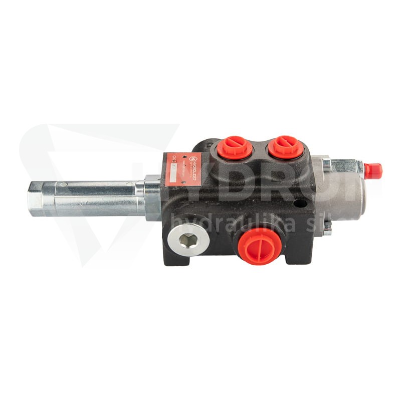 Rozdzielacz hydrauliczny 1 sekcyjny 40L Hydrolider sterowany linkami z suwakiem z zatrzaskiem