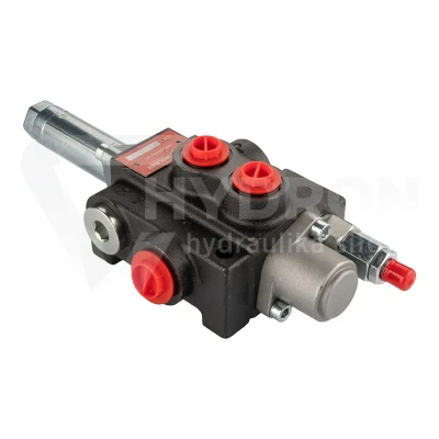 Rozdzielacz hydrauliczny 1 sekcyjny 40L Hydrolider sterowany linkami z suwakiem z zatrzaskiem
