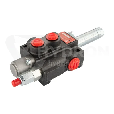 Rozdzielacz hydrauliczny 1 sekcyjny 40L Hydrolider sterowany linkami z suwakiem z zatrzaskiem