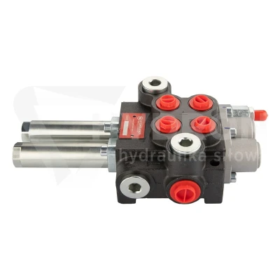Rozdzielacz hydrauliczny 2 sekcyjny 40L Hydrolider sterowany linkami