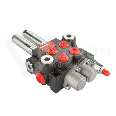 Rozdzielacz hydrauliczny 2 sekcyjny 40L Hydrolider sterowany linkami