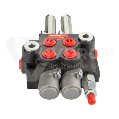 Rozdzielacz hydrauliczny 2 sekcyjny 40L Hydrolider sterowany linkami