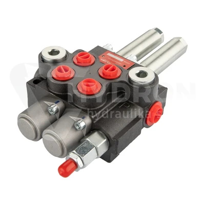 Rozdzielacz hydrauliczny 2 sekcyjny 40L Hydrolider sterowany linkami