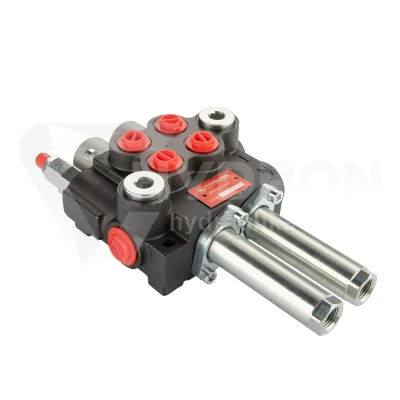 Rozdzielacz hydrauliczny 2 sekcyjny 40L Hydrolider sterowany linkami