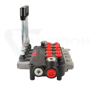 Rozdzielacz hydrauliczny 5 sekcyjny 80 l/min 5P80 z przyłączami 27/22 Hydrolider