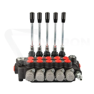 Rozdzielacz hydrauliczny 5 sekcyjny 80 l/min 5P80 z przyłączami 27/22 Hydrolider