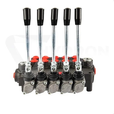 Rozdzielacz hydrauliczny 5 sekcyjny 80 l/min 5P80 z przyłączami 27/22 Hydrolider