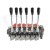 Rozdzielacz hydrauliczny 6 sekcyjny 80 l/min 06P80A1A1A1A1A1A1GKZ1 sterowany dźwigniami