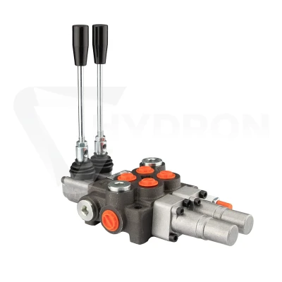 Rozdzielacz hydrauliczny 2 sekcyjny 40L z dwoma sekcjami pływającymi na zatrzasku