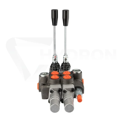 Rozdzielacz hydrauliczny 2 sekcyjny 40L z dwoma sekcjami pływającymi na zatrzasku