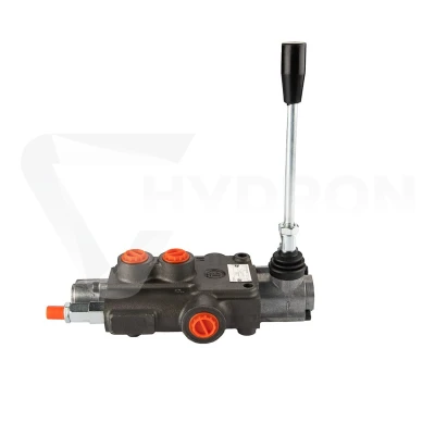 Rozdzielacz hydrauliczny 1 sekcyjny 80l/min z dźwignią na sprężynie z automat. pozycjonowaniem do pozycji 0 z suwakiem do sterowania silnikiem hydraulicznym
