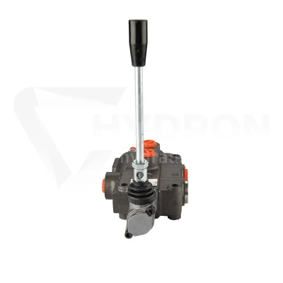 Rozdzielacz hydrauliczny 1 sekcyjny 80l/min z dźwignią na sprężynie z automat. pozycjonowaniem do pozycji 0 z suwakiem do sterowania silnikiem hydraulicznym