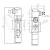 Rozdzielacz hydrauliczny 1 sekcyjny 40L z sekcją pływającą z zatrzaskiem Hydrolider