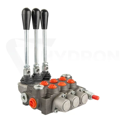 Rozdzielacz hydrauliczny 3 sekcyjny 40L dwie sekcje z zatrzaskiem Hydrolider