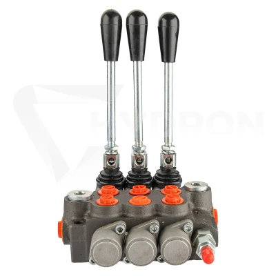 Rozdzielacz hydrauliczny 3 sekcyjny 40L dwie sekcje z zatrzaskiem Hydrolider