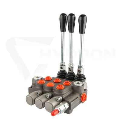 Rozdzielacz hydrauliczny 3 sekcyjny 40L dwie sekcje z zatrzaskiem Hydrolider