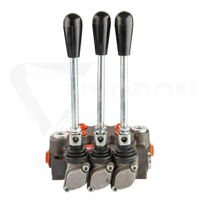Rozdzielacz hydrauliczny 3 sekcyjny 40L dwie sekcje z zatrzaskiem Hydrolider