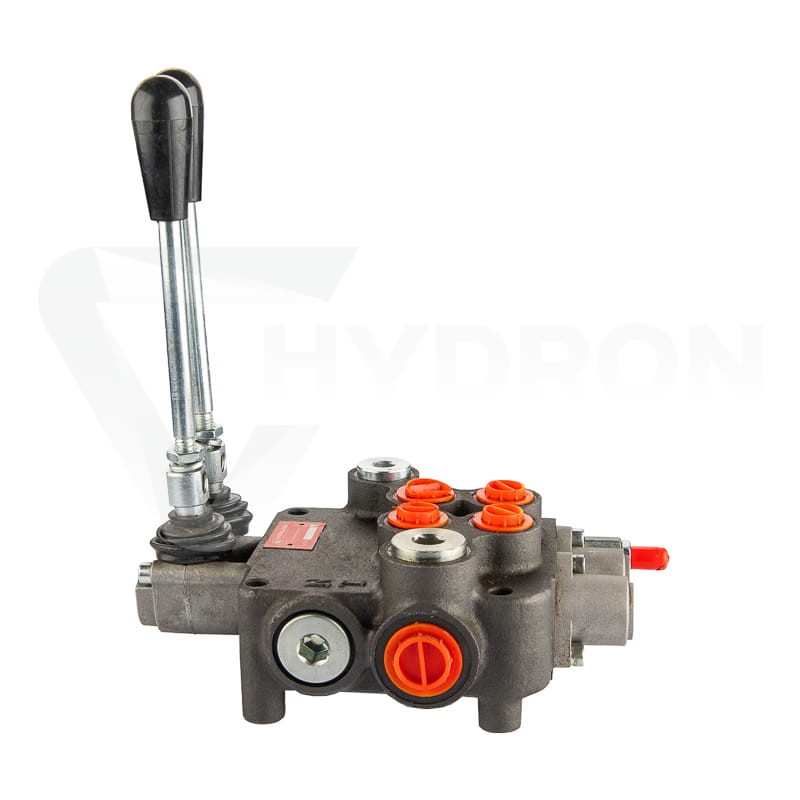 Rozdzielacz hydrauliczny 2 sekcyjny 80L dwie sekcje z zatrzaskiem Hydrolider