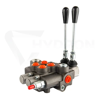 Rozdzielacz hydrauliczny 2 sekcyjny 80L dwie sekcje z zatrzaskiem Hydrolider