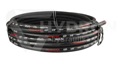 Przejdź do produktu Wąż hydrauliczny 4SP DN10 (3/8") Premium 445bar rolka 20MB