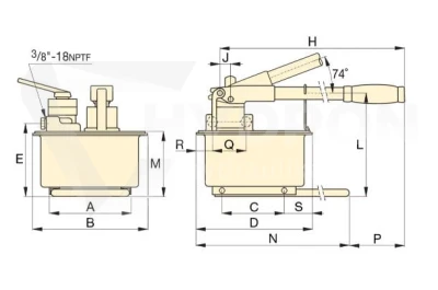 Pompa ręczna ENERPAC P462