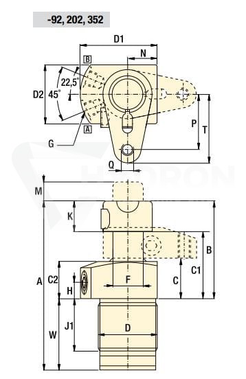 Siłownik hydrauliczny STLS92 ENERPAC