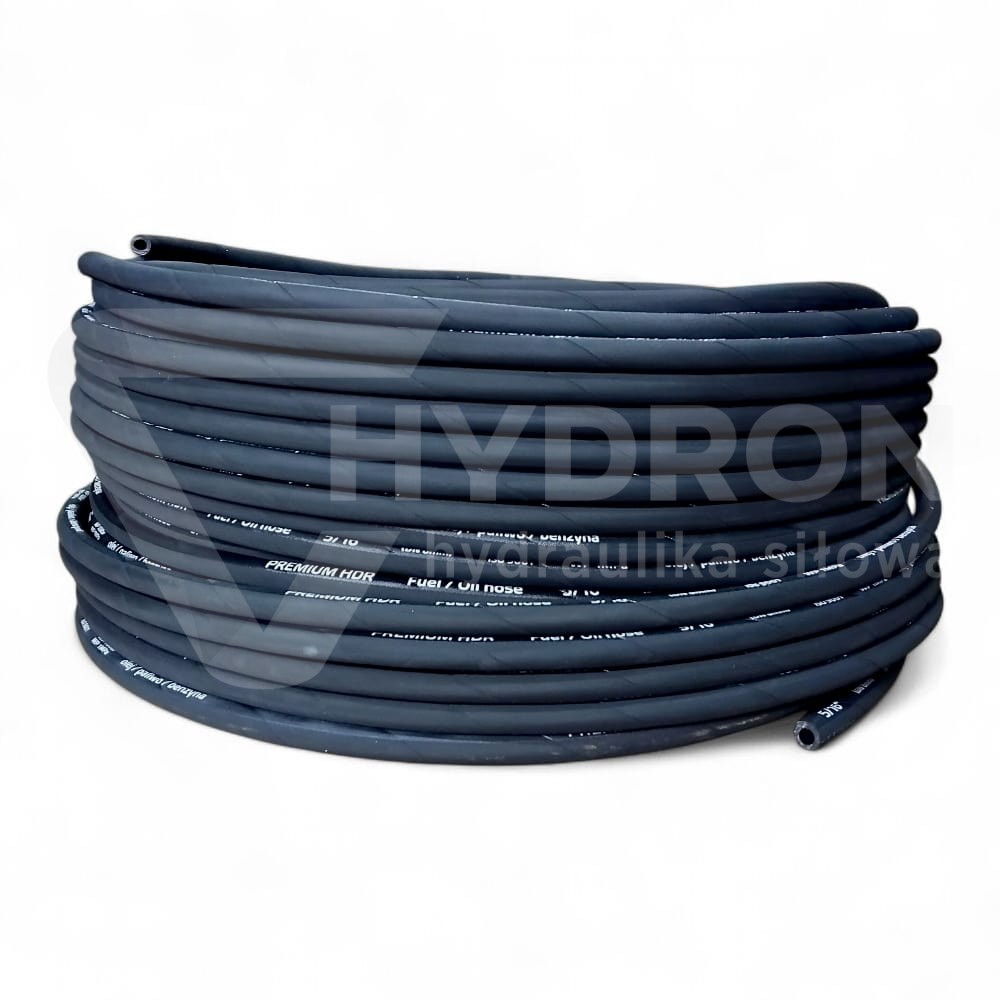 Wąż do paliwa, benzyny, oleju Fi 6mm 1Mpa (1/4") rolka 50MB