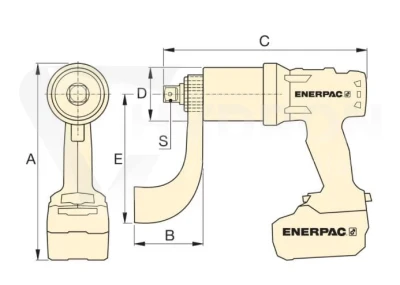 Akumulatorowy klucz dynamometryczny BTW1000E Enerp