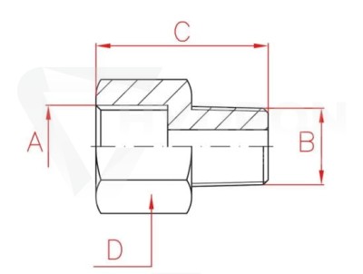 Przejdź do produktu Złączka AZ1113 3/8"NPT/1/4"BSP 36mm LARZEP