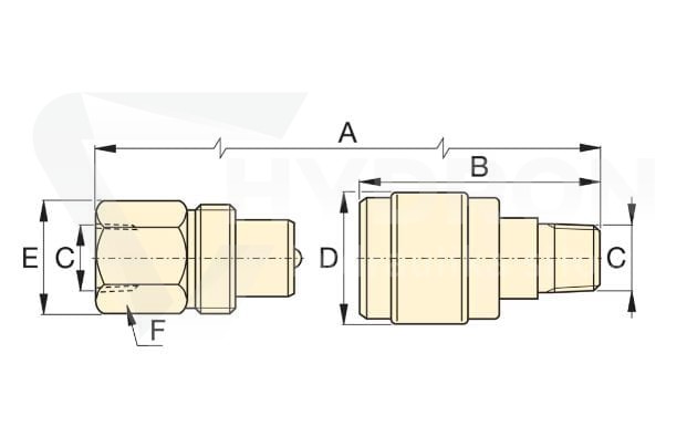 Komplet szybkozłączy ENERPAC A630 1/4" NPTF 700BAR