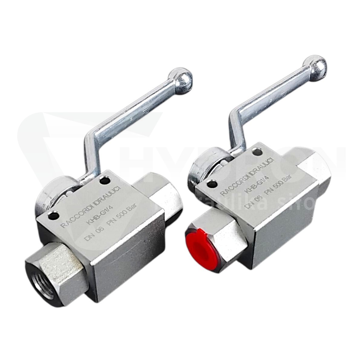 Zawór kulowy dwudrożny BKH BSP DN06 1/4" 500bar - paczka 10szt