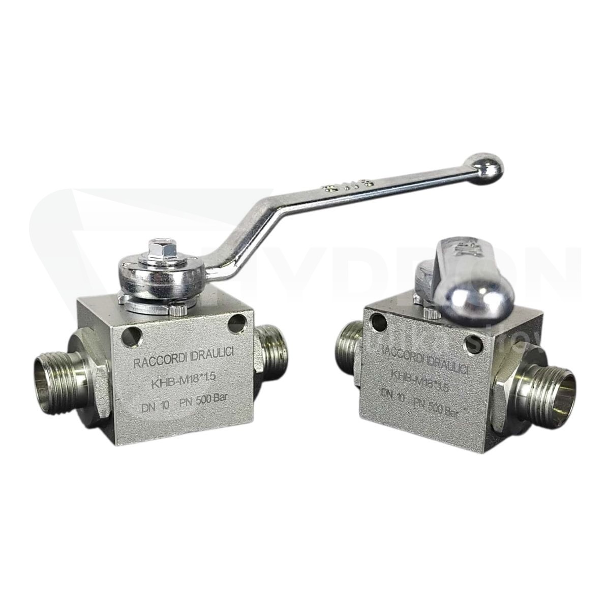 Zawór kulowy dwudrożny BKH M18X1,5" 500bar 12L GZ paczka 10szt