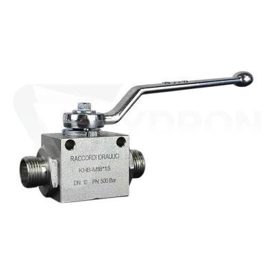 Zawór kulowy dwudrożny BKH M18X1,5" 500bar 12L GZ paczka 10szt