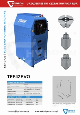Walform SAMWAY TEF42EVO maszyna formująca rury