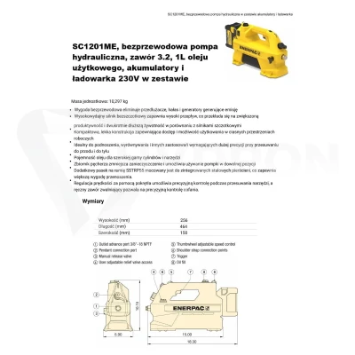 Zakuwarka ręczna P18HPB 1"4SP-pompa akumulatorowa